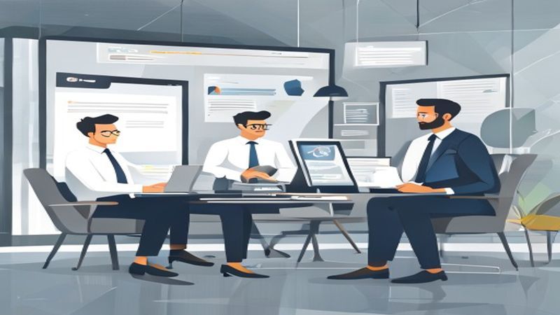 pokicon团队与新闻资讯发布工作场景图片